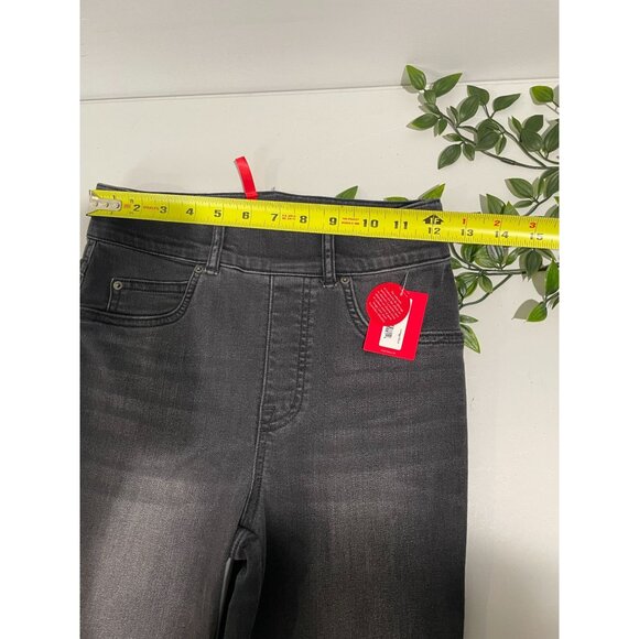 Spanx The Perfect Vintage Straight Ankle Jeans XS Black Stretch Cotton Blend Was - Picture 11 of 14